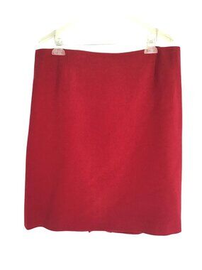 ALEX MARIE- WOMENS RED LINE ZIP-UP CLOSURE KNEE LENGHT SKIRT SIZE 16